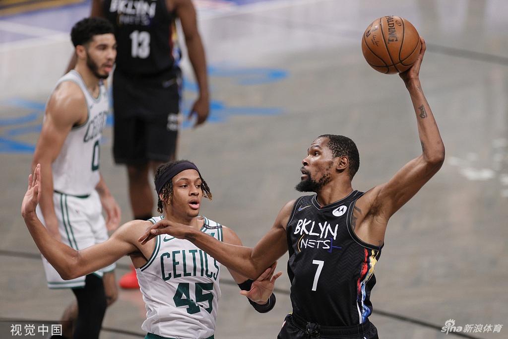 [NBA季后赛]篮网4-1淘汰凯尔特人 哈登砍三双