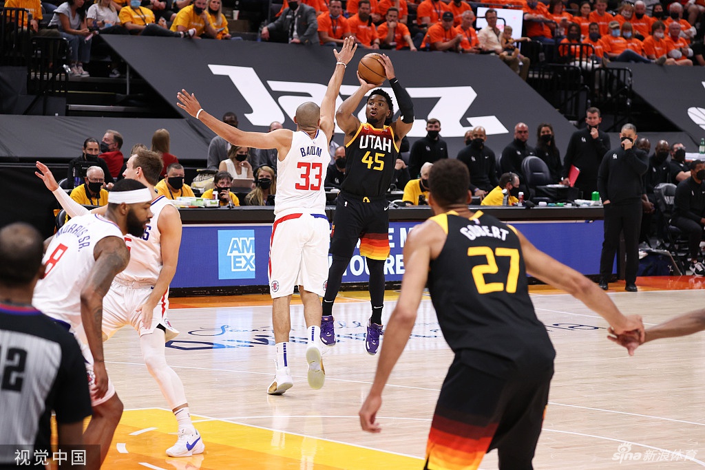 [NBA季后赛]快船109-112爵士 米切尔砍45分