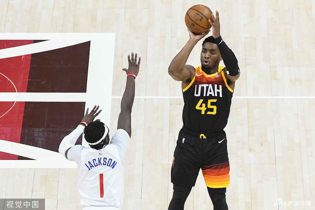 [NBA季后赛]快船109-112爵士 米切尔砍45分