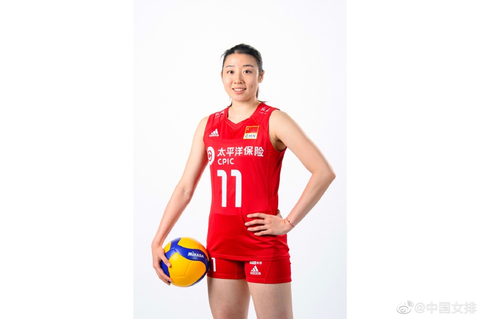 中国女排世联赛官方定妆照