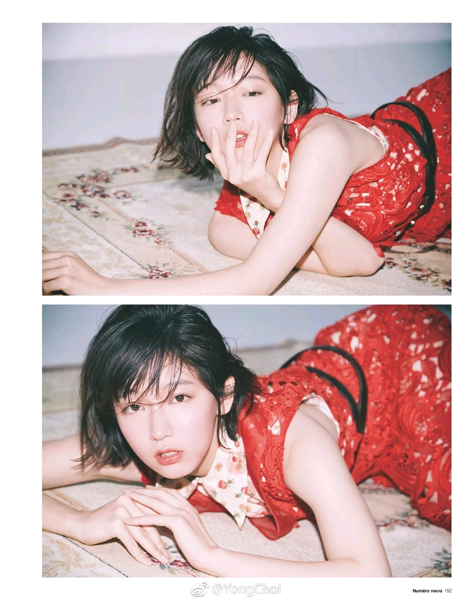 组图:吉冈里帆拍摄杂志大片 pose百变表现力强