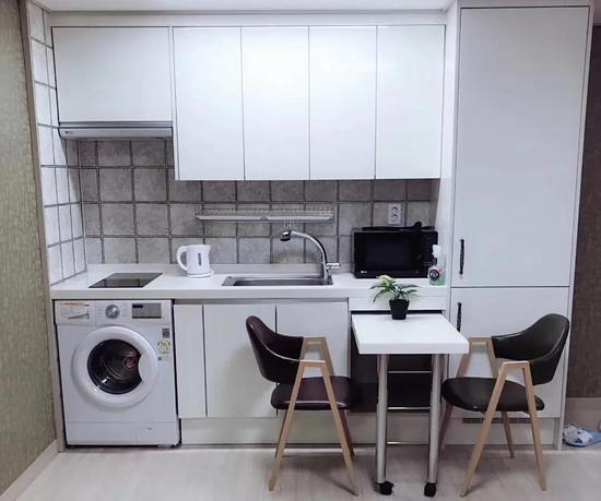 图：育新在韩国经营的民宿