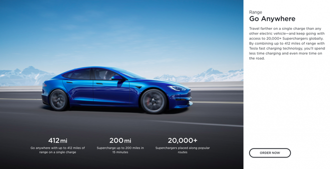 15分钟充电续航200英里 特斯拉Model S获得最快充电速度