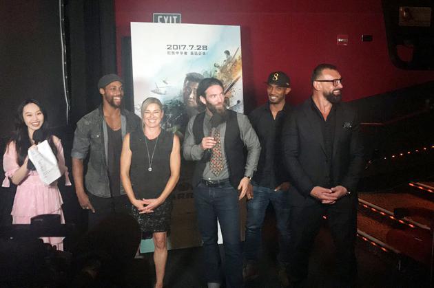 《战狼2》美国首映现场