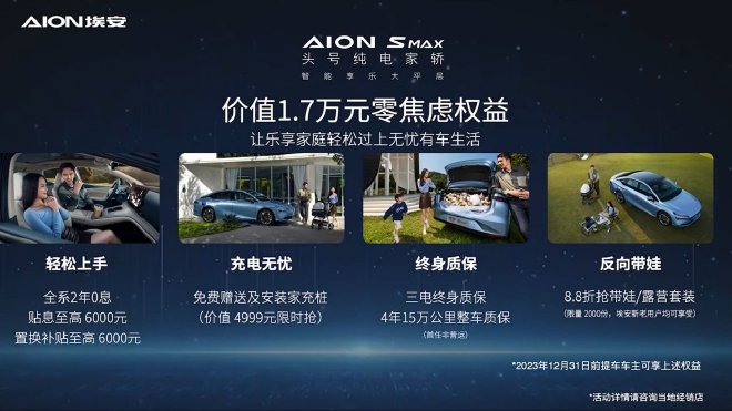 售价14.99万元起 埃安AION S MAX上市