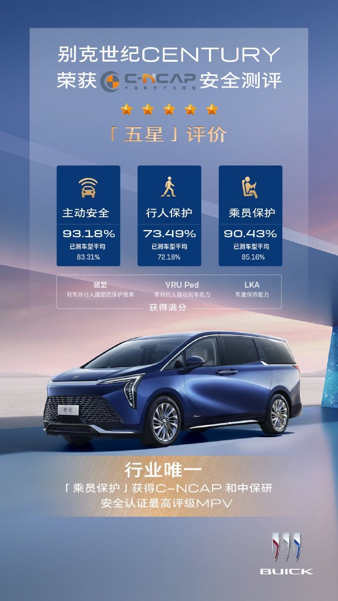 别克世纪CENTURY刷新碰撞测试成绩