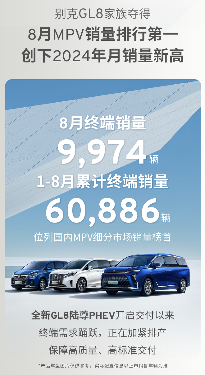 上汽通用汽车公布8月新车销量 共销售新车50561辆