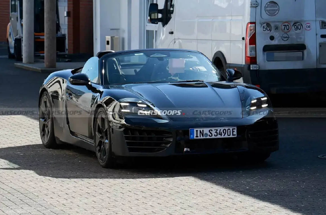 配图为保时捷纯电718谍照