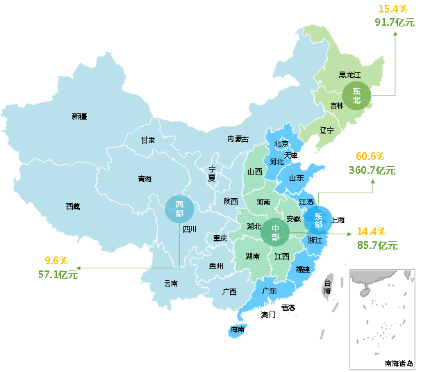 注:本地图所统计的地区数据不包括中国的香港,澳门和台湾地区数据2018