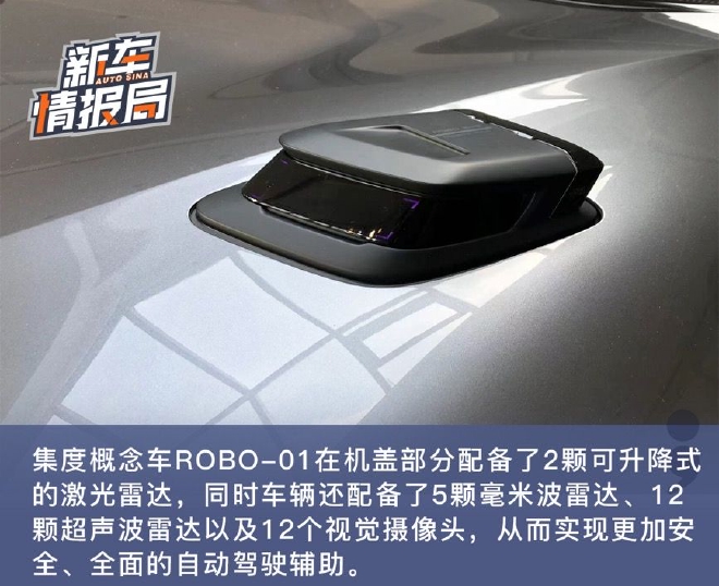 科技引领安全 静态实拍集度概念车ROBO-01