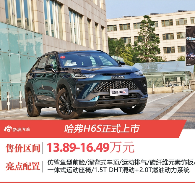 为年轻人而生 哈弗H6S售价13.89-16.49万元