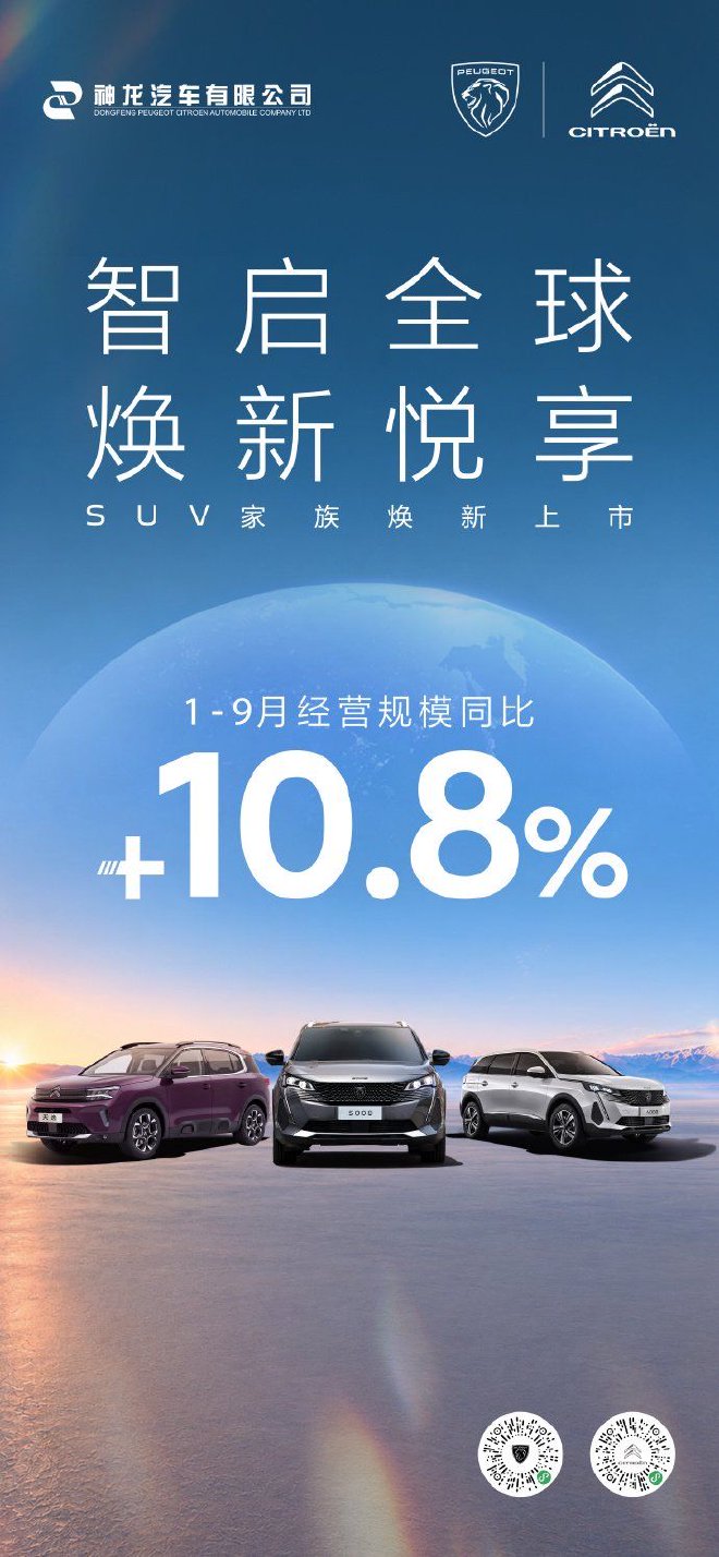 神龙汽车公布最新情况  1‑9月经营规模同比增长10.8%