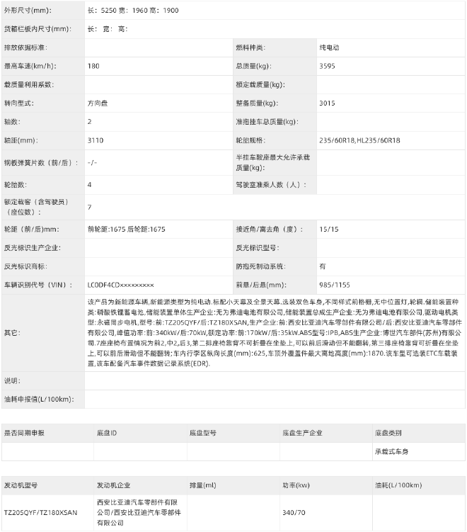 续航提升 全新腾势D9 EV版申报图
