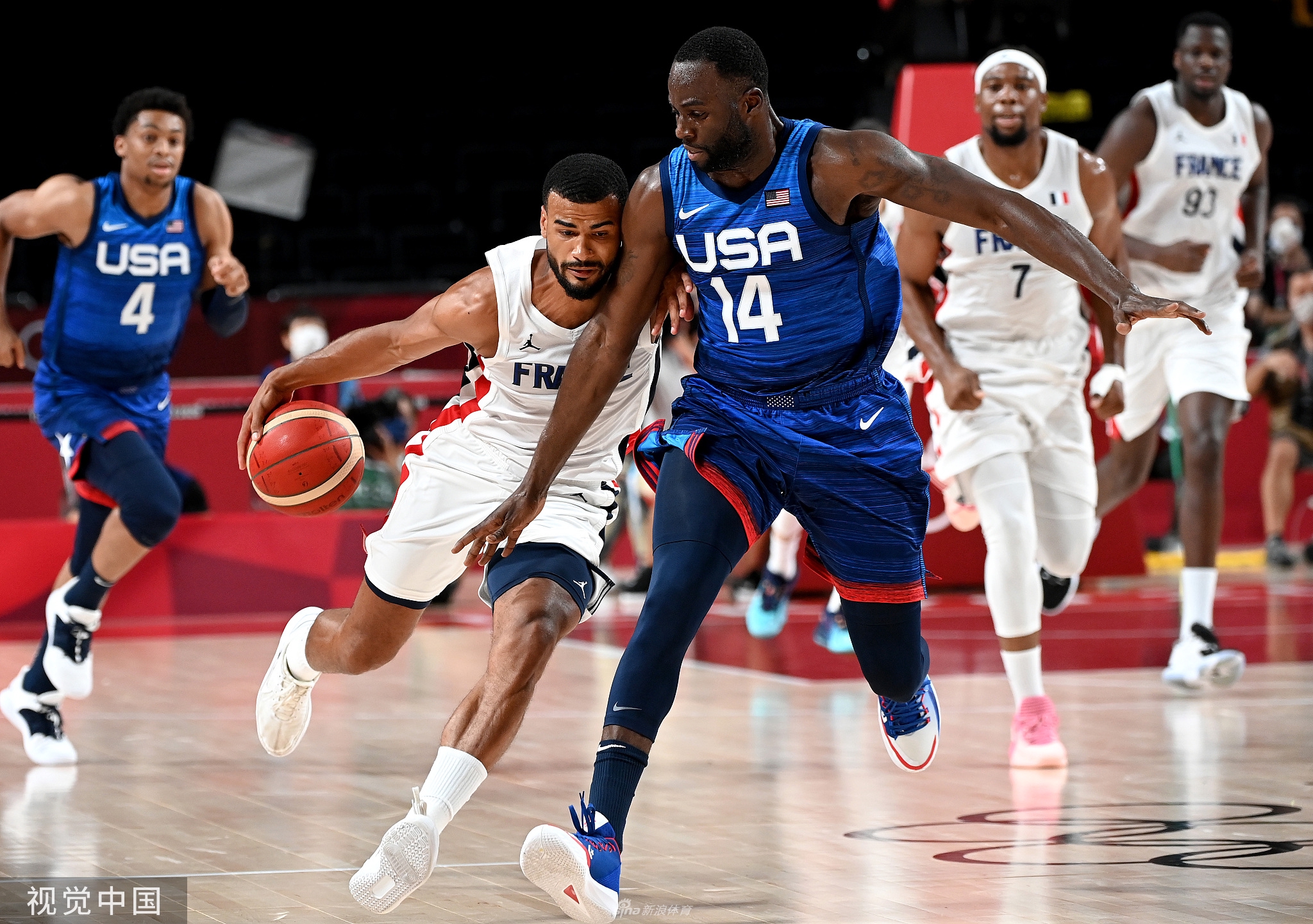 奥运男篮小组赛法国vs美国