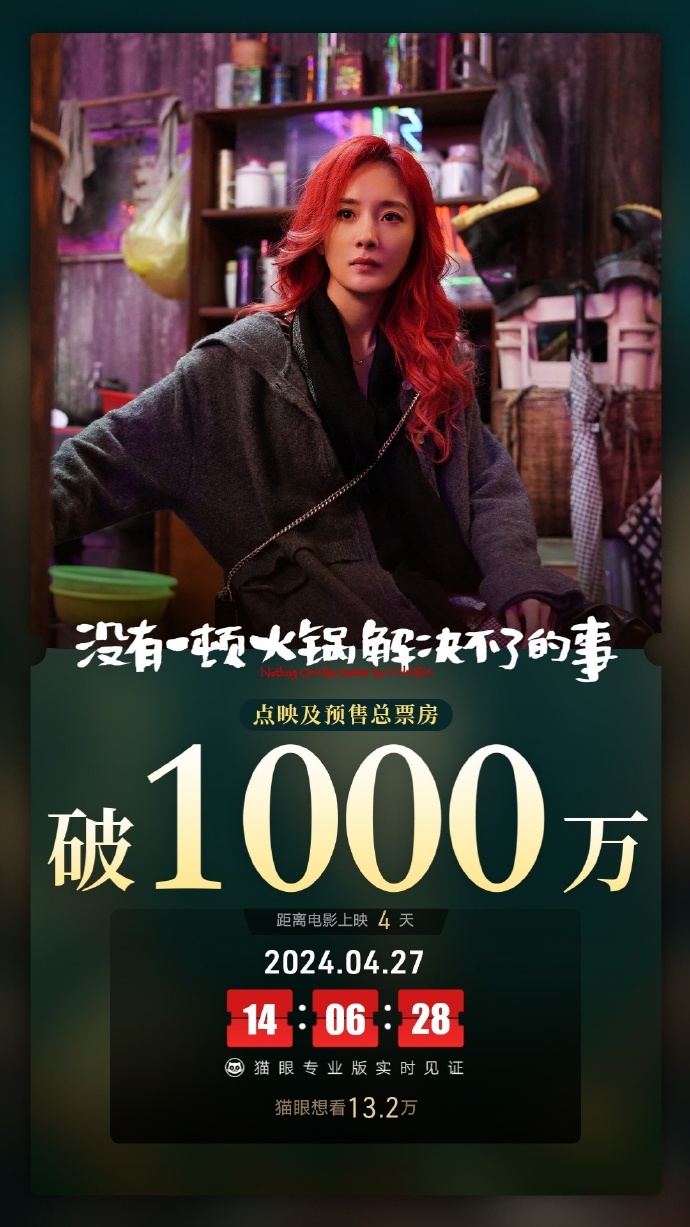 没有一顿火锅解决不了的事预售票房破1000万_7x24小时