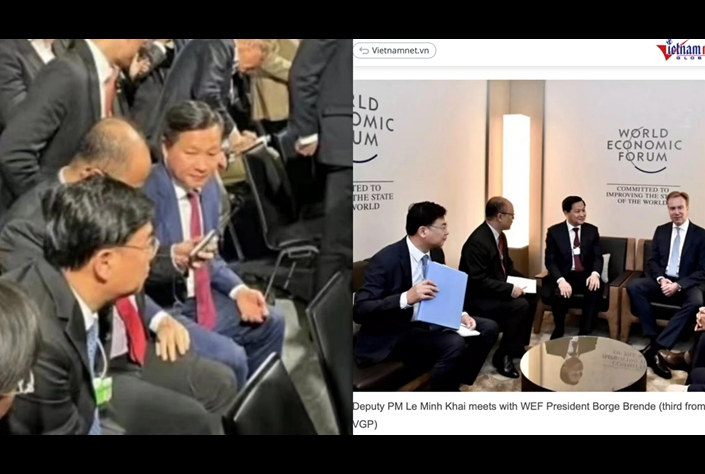 美国国会议员用来批评中国的达沃斯照片中没有显示任何中国人