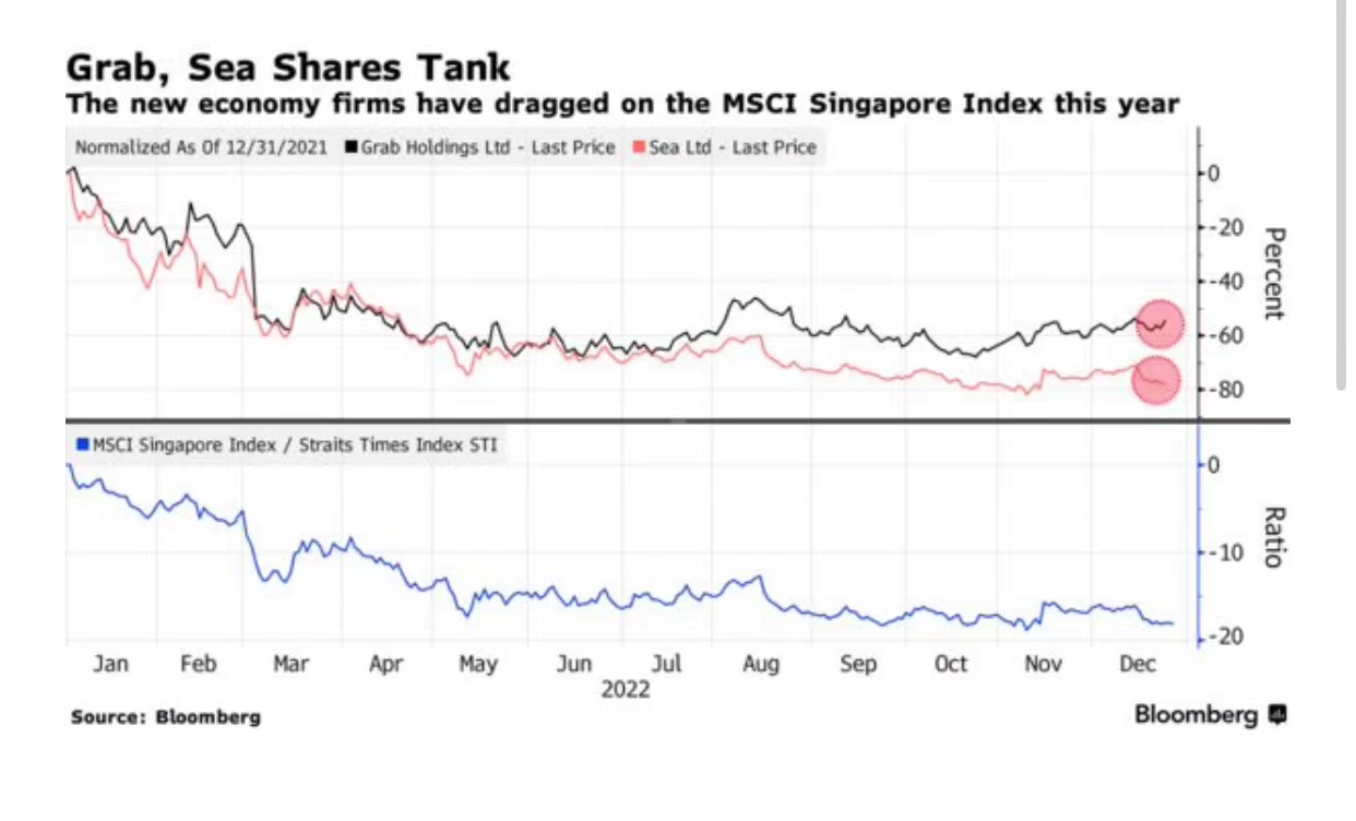 看图：新加坡科技股波动加剧Sea今年股价暴跌78%