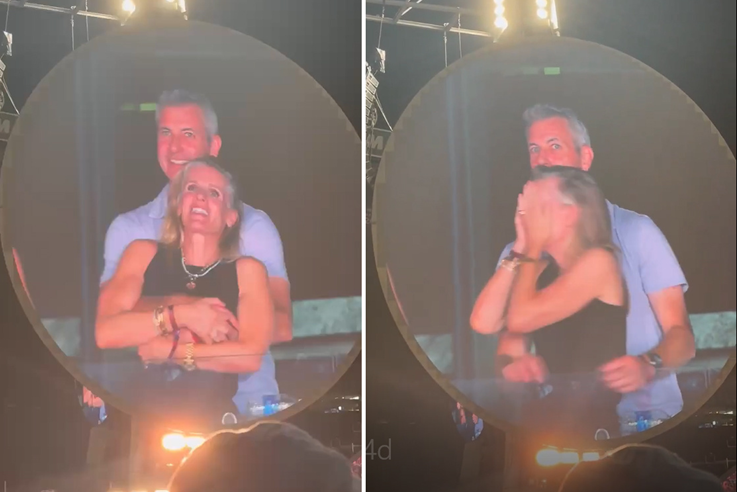 CEO演唱会搂抱HR被拍 曝两人已停职 演唱会大屏曝光的亲密画面