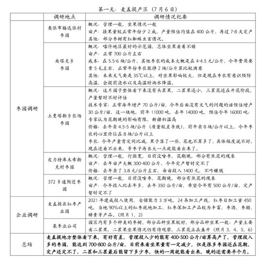 【调研报告】新疆红枣调研总结
