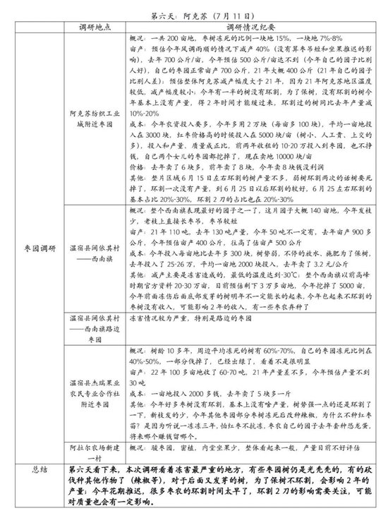 【调研报告】新疆红枣调研总结