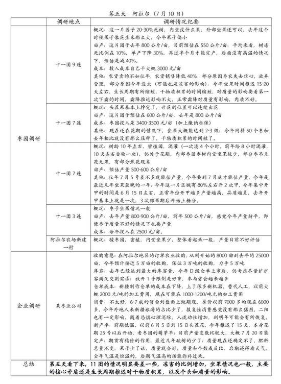 【调研报告】新疆红枣调研总结