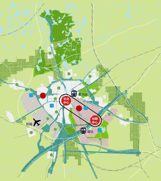 图2高铁新城区位示意图 figure 2 locational diagram of high-speed
