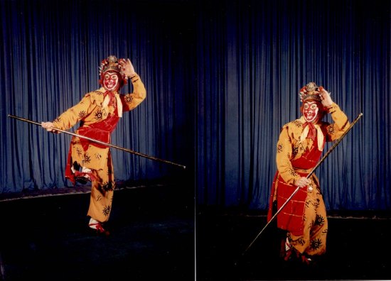 弄断了左腿大筋,但当时我的内心还是想拼命把这场戏演好,咬着牙练翻身