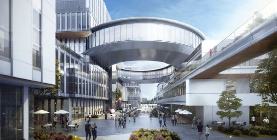 园区内部效果图。