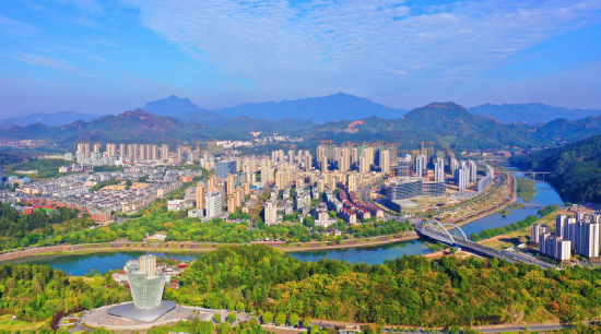 缙云县新区全貌.缙云县委宣传部供图