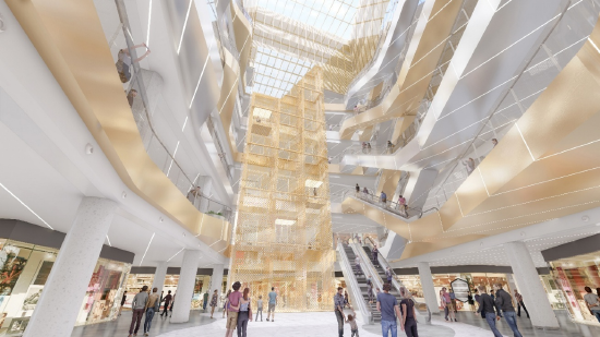 ONE MALL 新一中心商业内景效果图