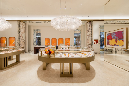 bvlgari宝格丽serpenti蛇形灯光艺术装置闪耀杭州万象城