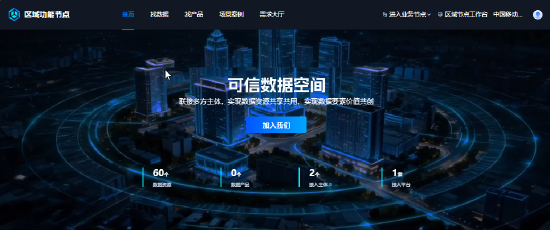 移动打造的宁波城市可信数据空间。